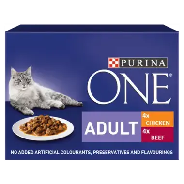 PURINA ONE Mini Fillets Chicken and Beef Wet Cat Food