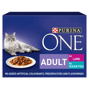 PURINA ONE® Mini Fillets Ocean Fish and Lamb Wet Cat Food