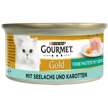 GOURMET™ Gold Feine Pastete mit Seelachs und Karotten Seitenansicht