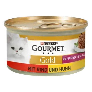 GOURMET™ Gold Raffiniertes Ragout Duetto mit Rind und Huhn Vorderansicht
