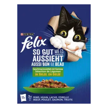 FELIX® So gut wie es aussieht Gemischte Vielfalt mit Gemüse Vorderansicht