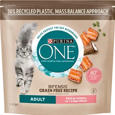 Purina ONE® Bifensis® Grain free recipe Adult cat, Rich in Salmon