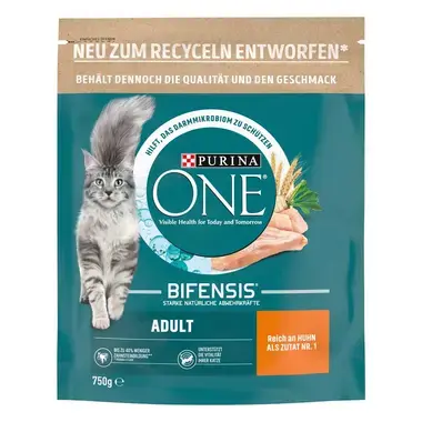 PURINA ONE Adult Katzenfutter reich an Huhn und Vollkorn-Getreide