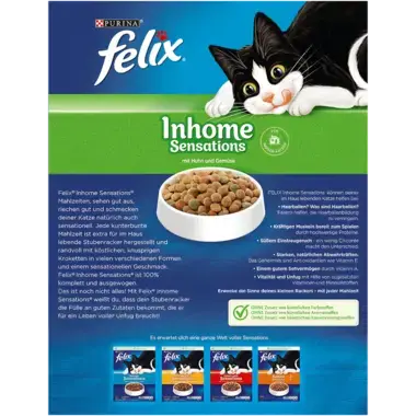 FELIX® Inhome Sensations mit Huhn und Gemüse Rückseite
